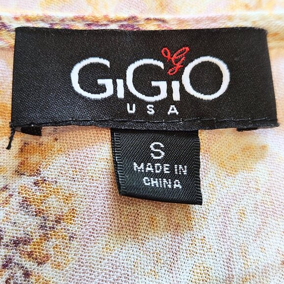 Gigio USA Mauve Paisley Print Dress Flutter Sleeves | Boho & Fairycore | Size S - Picture 14 of 16